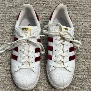adidas White and Red Sneakers